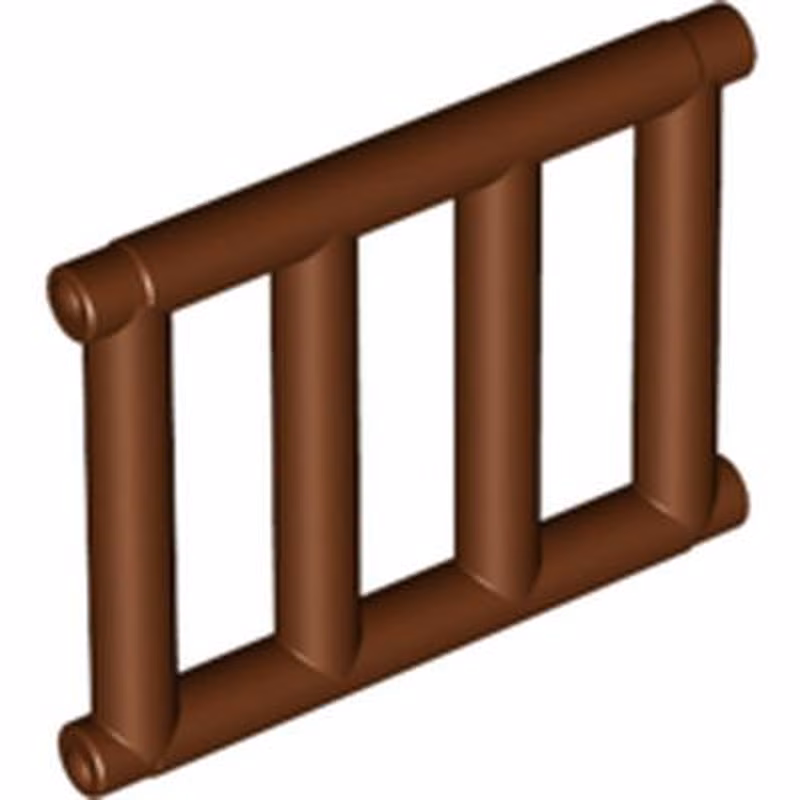 Bar 1 x 4 x 3 Grille with End Protrusions