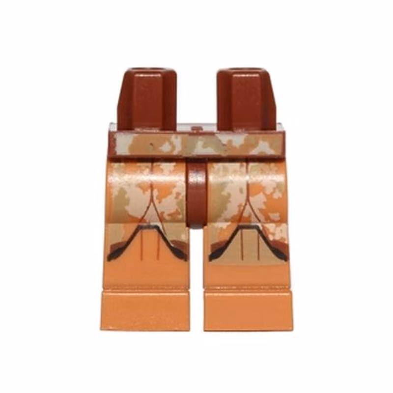 Hips and Medium Nougat Legs with SW Clone Trooper Camouflage Armor Pattern