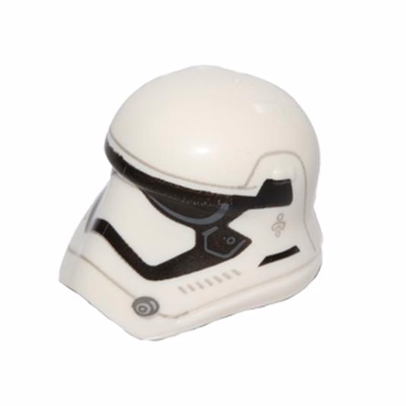 Minifigure, Headgear Helmet SW Stormtrooper Ep. 7 Rounded Mouth Pattern