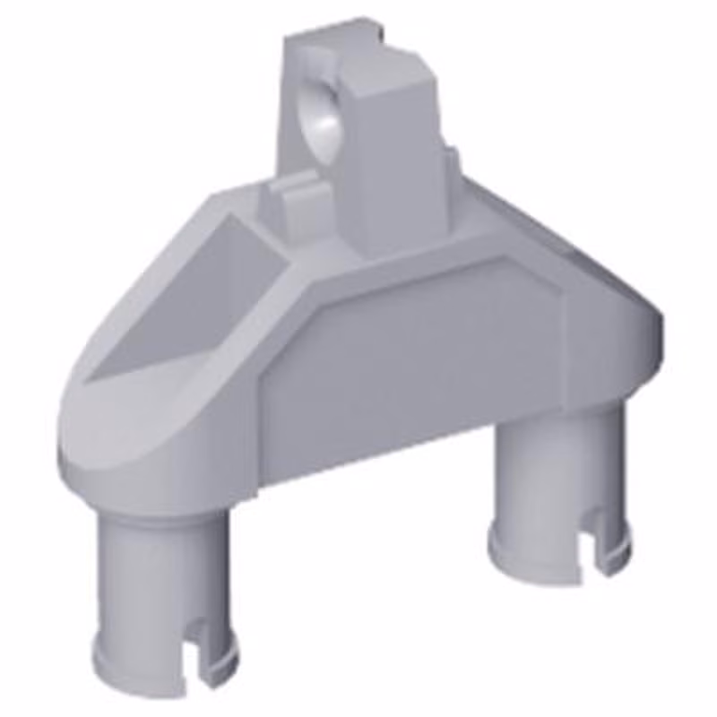 Hinge 1 x 3 with Two Pins, Locking 1 Finger - Round Pin Holes