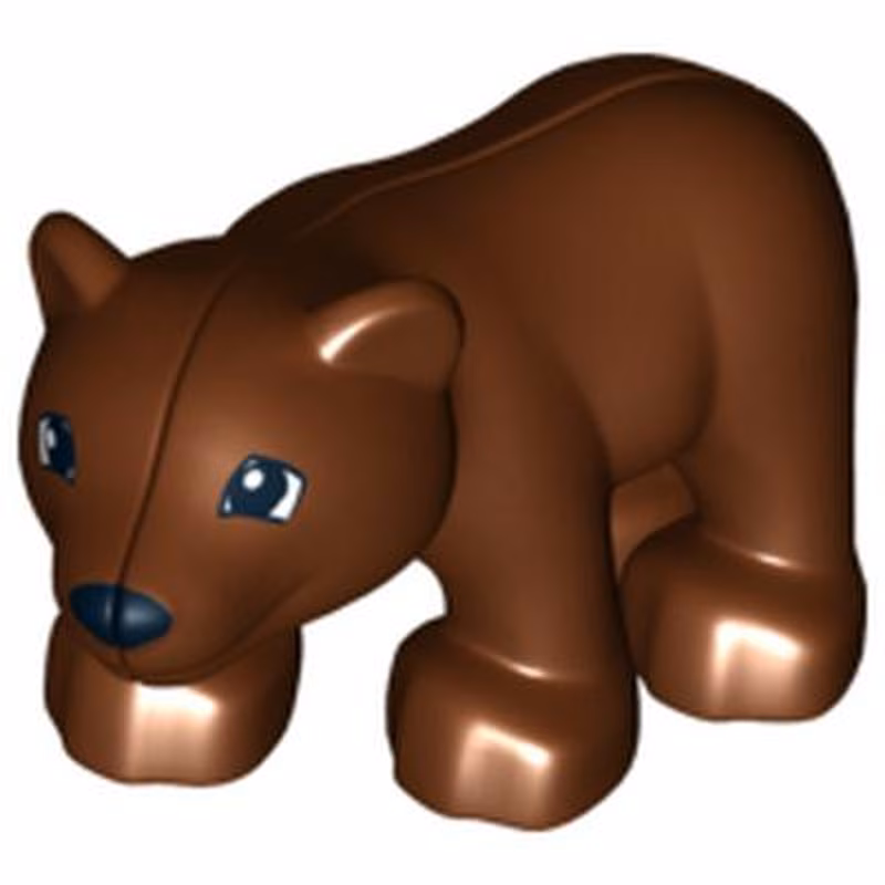 Duplo Bear Baby Cub with Black Muzzle and Square Eyes Pattern Duplo Bear Baby Cub with Black Muzzle and Square Eyes Pattern