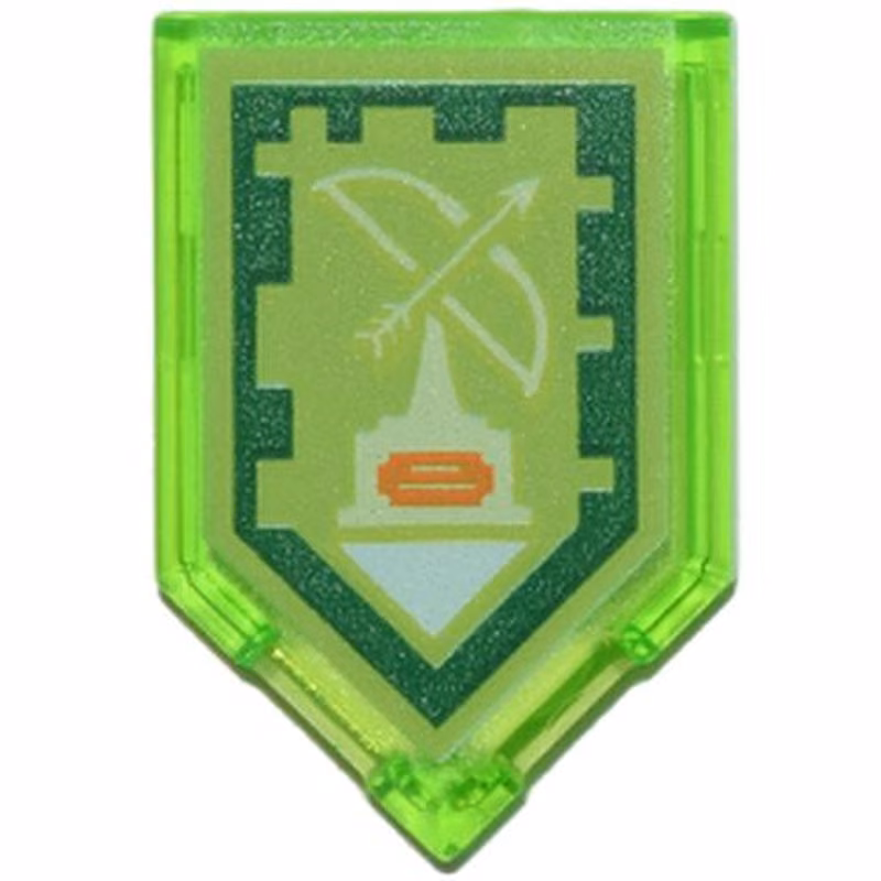 Tile, Modified 2 x 3 Pentagonal with Nexo Power Shield Pattern - Bowmaster