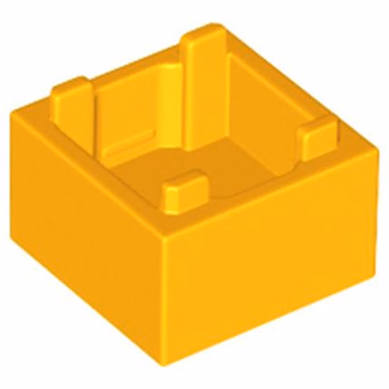 Container, Box 2 x 2 x 1 - Top Opening with Flat Inner Bottom