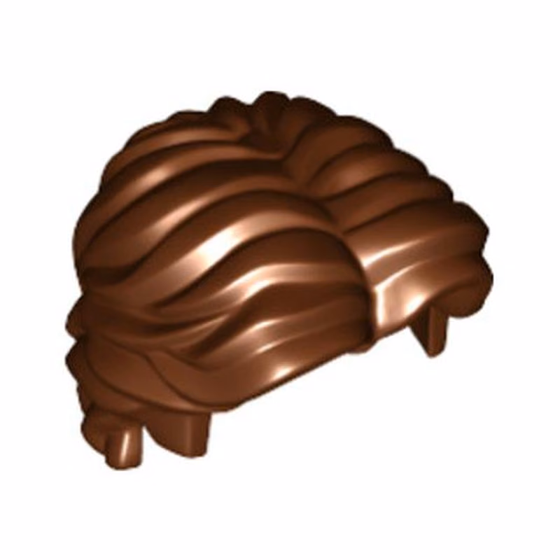 Minifigure, Hair Short Wavy with Center Part