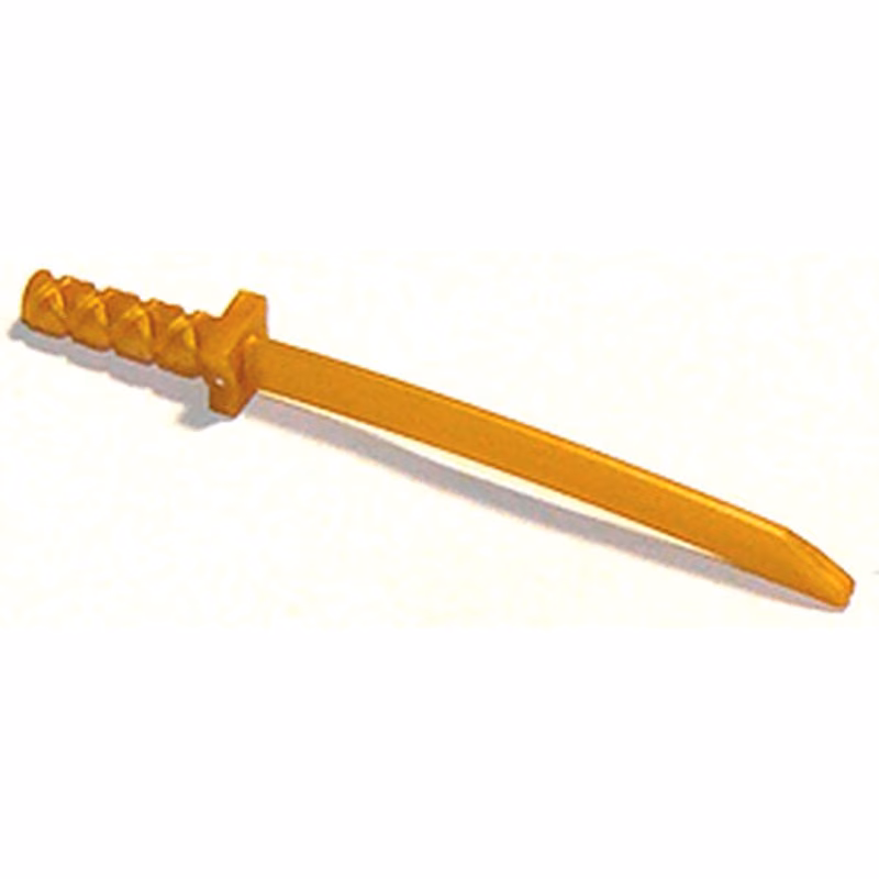 Minifigure, Weapon Sword, Shamshir/Katana (Square Guard) with Uncapped Pommel and Hole in Hilt