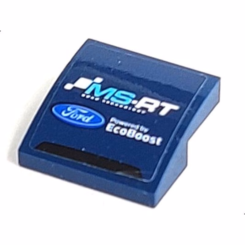 Slope, Curved 2 x 2 x 2/3 with 'MS-RT', Ford Logo and 'Powered by EcoBoost' Pattern (Sticker) - Set 75885