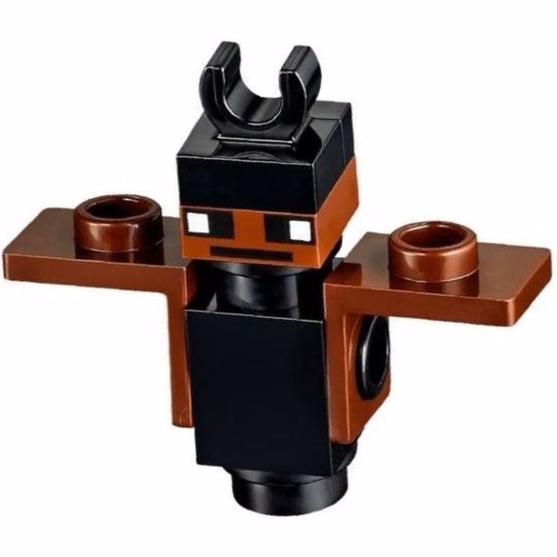 Minecraft Bat (Plate, Round 1 x 1 with Open Stud, Thick Neck Bracket) - Brick Built