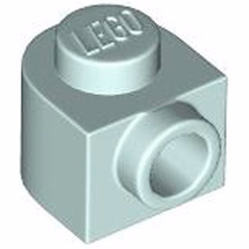 Brick, Round 1 x 1 x 2/3 Half Circle Extended with Side Stud Brick, Round 1 x 1 x 2/3 Half Circle Extended with Side Stud