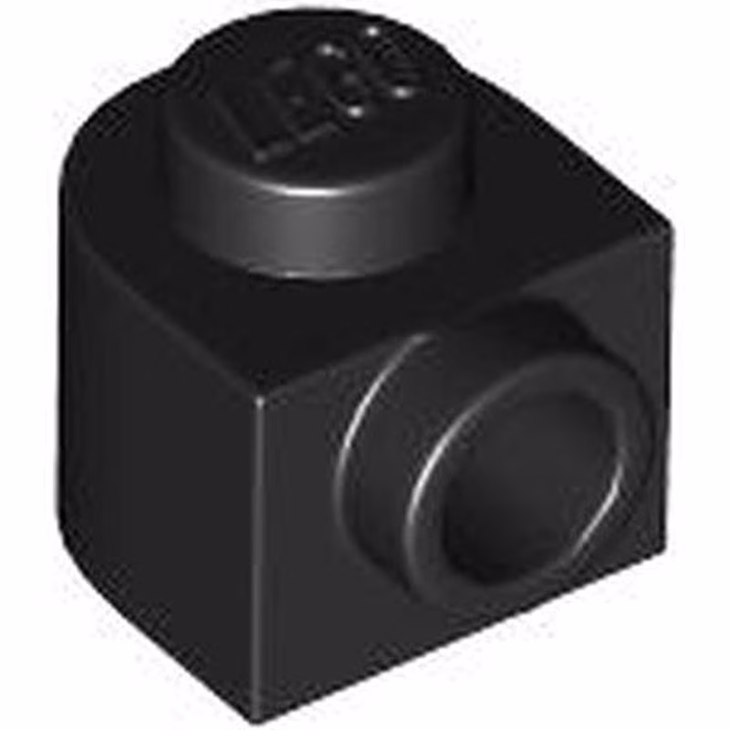 Brick, Round 1 x 1 x 2/3 Half Circle Extended with Side Stud Brick, Round 1 x 1 x 2/3 Half Circle Extended with Side Stud