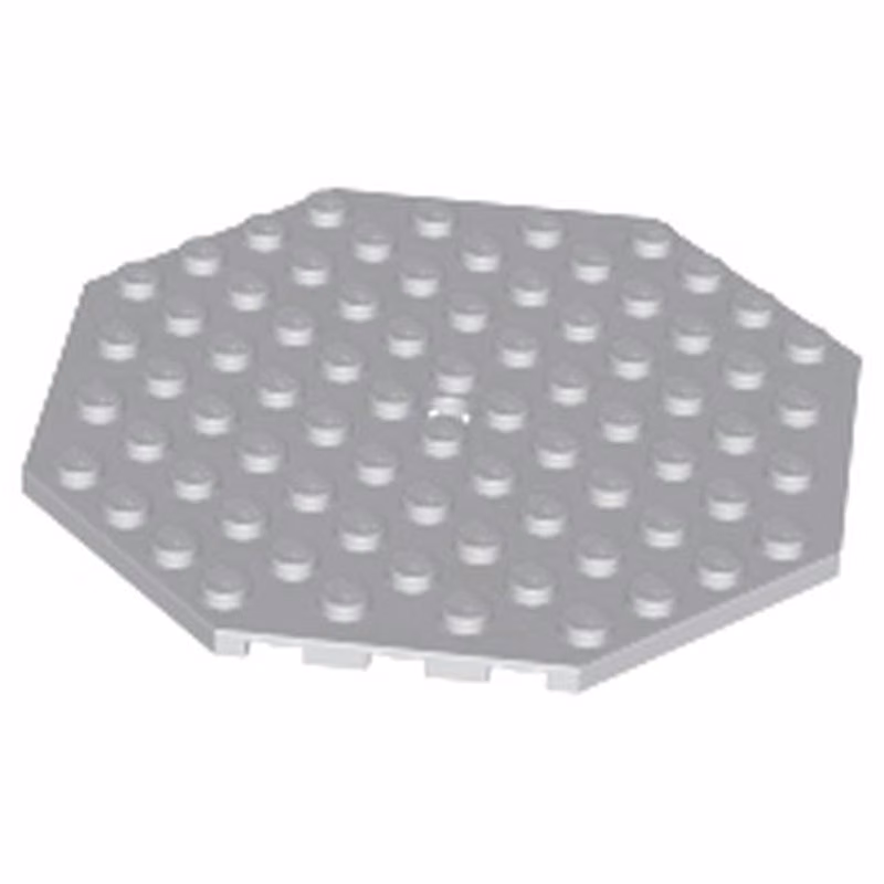 Plate, Modified 10 x 10 Octagonal with Hole Plate, Modified 10 x 10 Octagonal with Hole