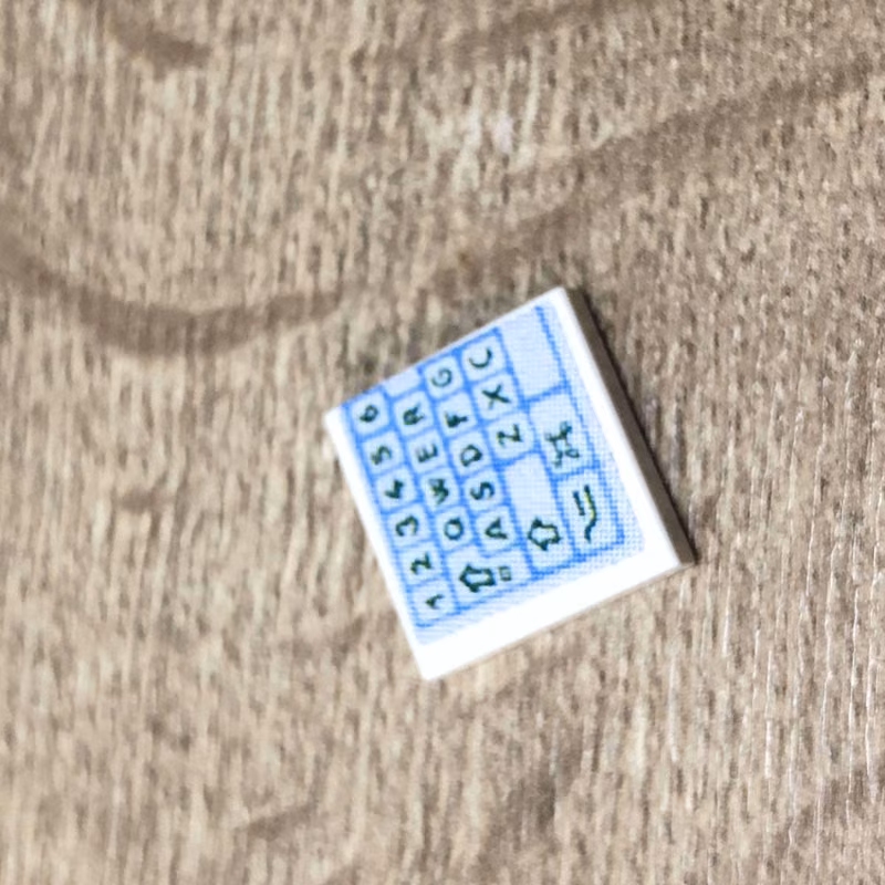 Tile 2 x 2 with Computer Keyboard Left Pattern (Sticker) - Set 3142 Tile 2 x 2 with Computer Keyboard Left Pattern (Sticker) - Set 3142