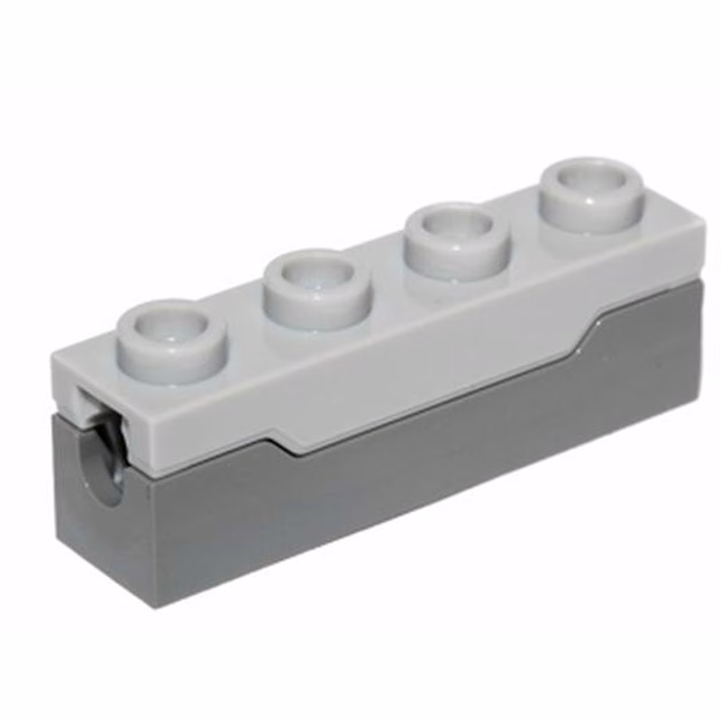 Projectile Launcher, 1 x 4 Spring Shooter with Light Bluish Gray Top Projectile Launcher, 1 x 4 Spring Shooter with Light Bluish Gray Top