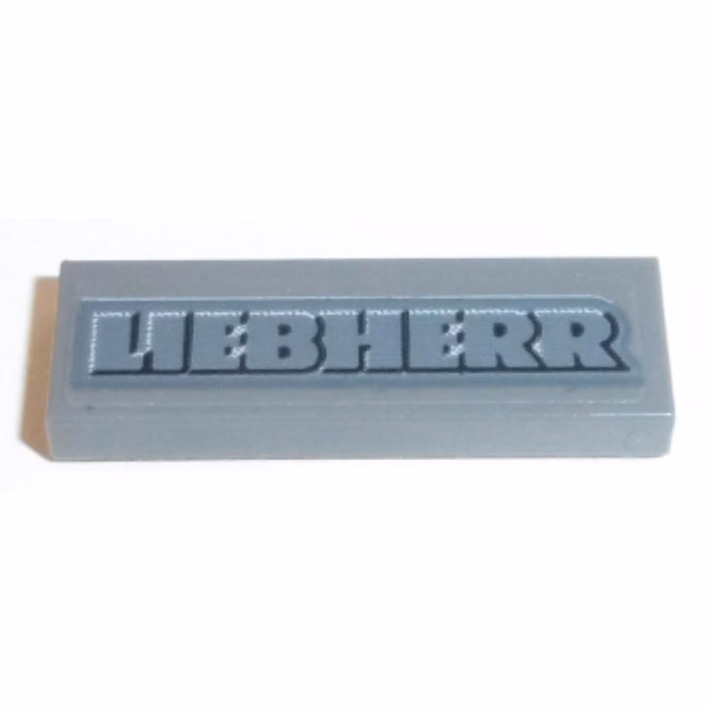 Tile 1 x 3 with Light Bluish Gray 'LIEBHERR' Pattern (Sticker) - Set 42100