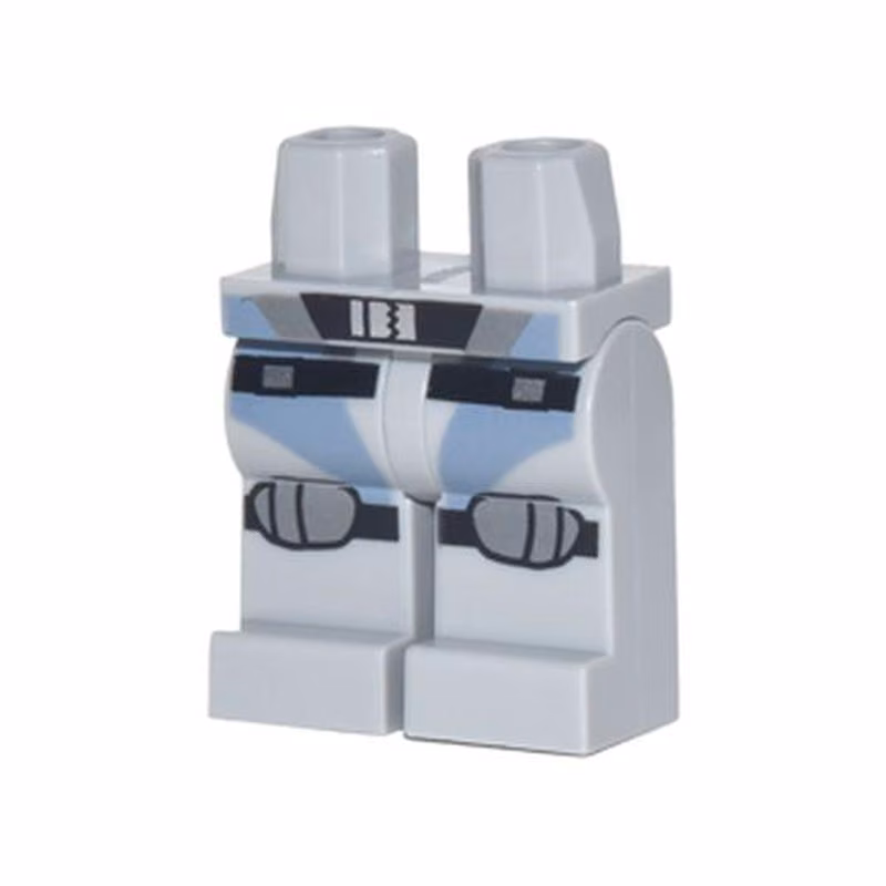Hips and Legs with Scuba Suit with Black Straps and Silver Buckles and Knee Pads Pattern