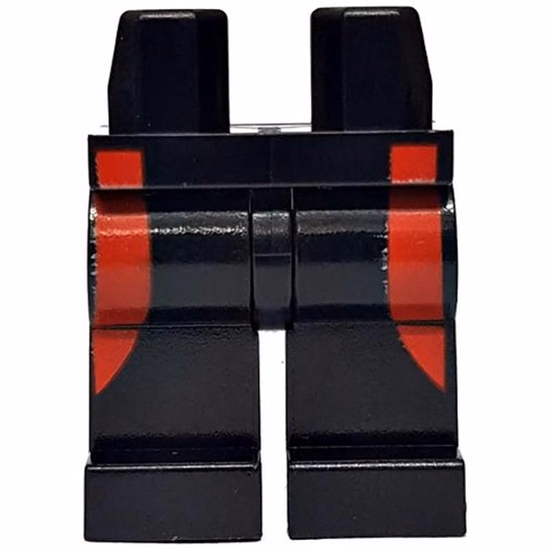 Hips and Legs with Red Wetsuit Stripes on Sides Pattern