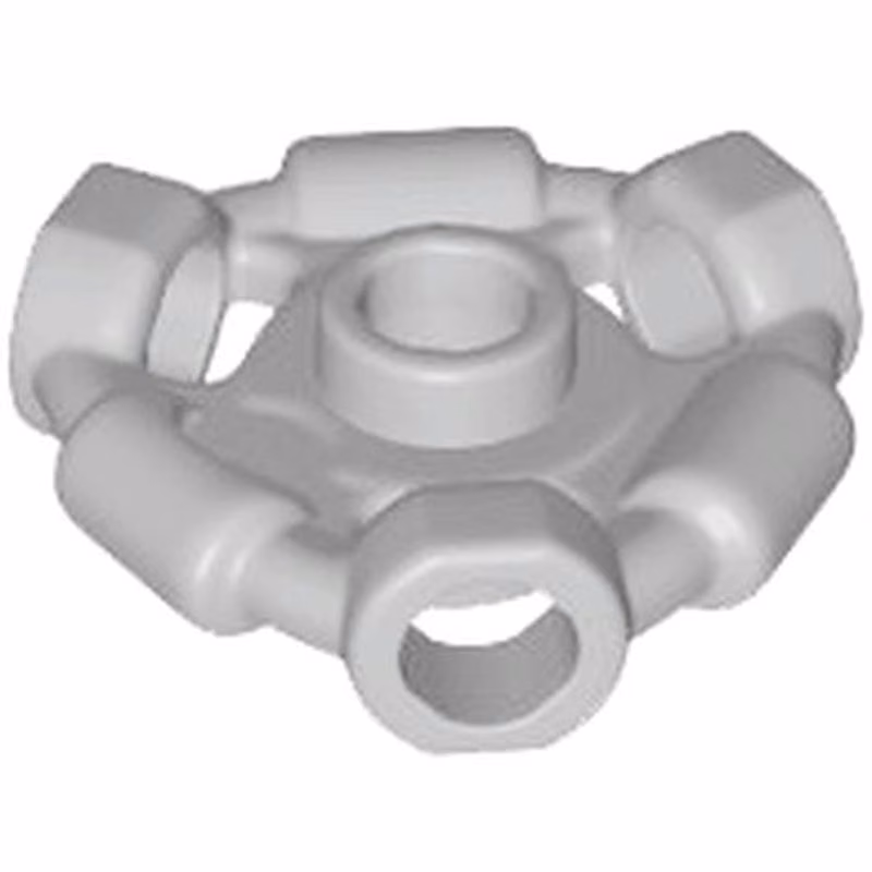 Minifigure, Weapon Holder Ring with 3 Bars and 3 Bar Holes (Ninjago Aeroblade Center) - Open Stud