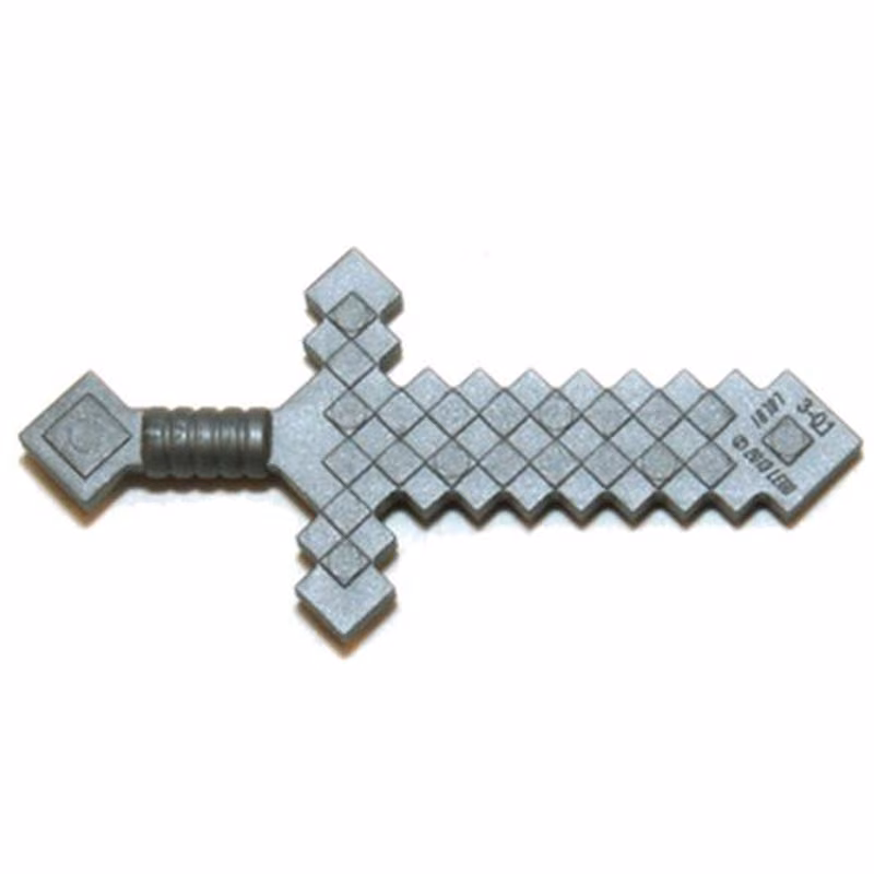Minifigure, Weapon Sword Pixelated (Minecraft)