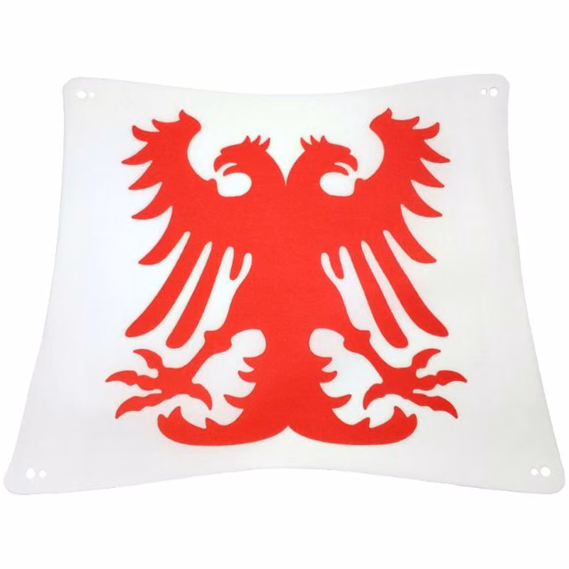 Cloth Sail 24 x 20 with Red Durmstrang Double-Headed Eagle Pattern