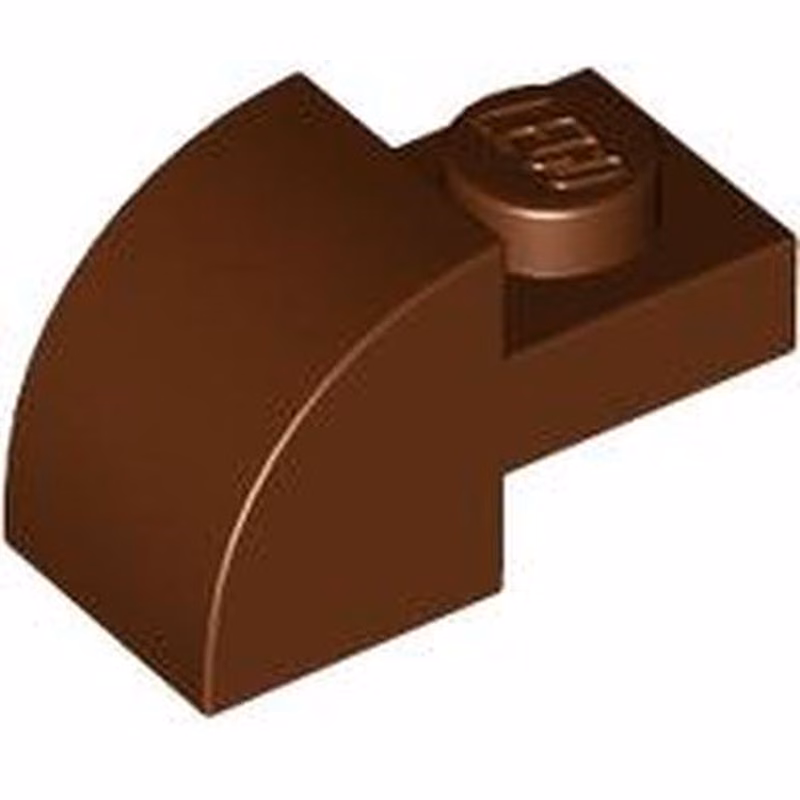 Slope, Curved 2 x 1 with Recessed Stud
