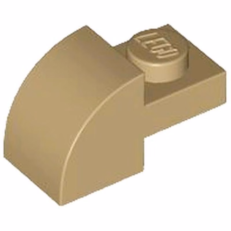 Slope, Curved 2 x 1 with Recessed Stud