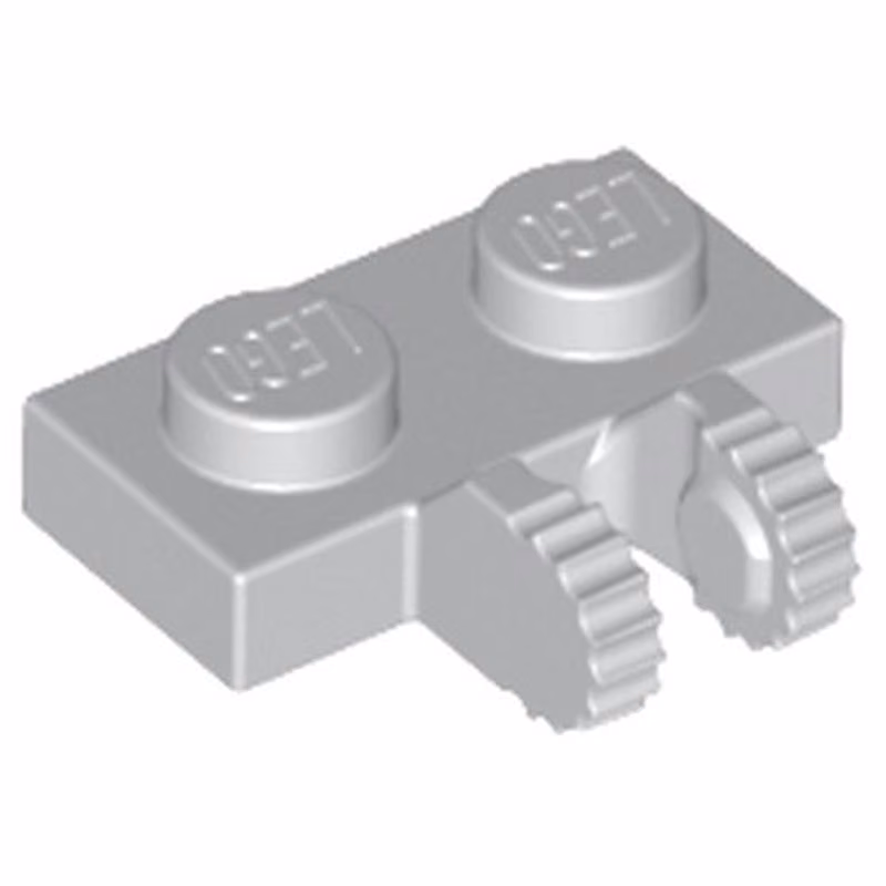 Hinge Plate 1 x 2 Locking with 2 Fingers on Side and 9 Teeth