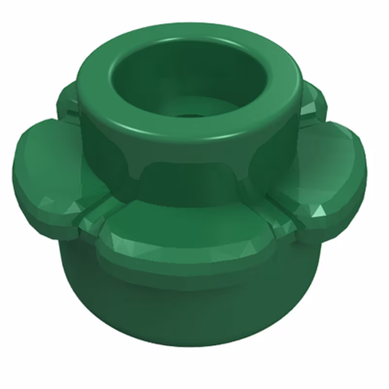 Plate, Round 1 x 1 with Flower Edge (5 Petals)