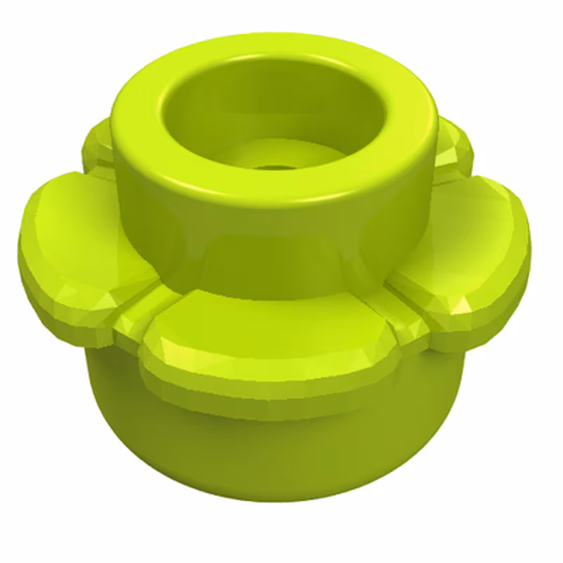 Plate, Round 1 x 1 with Flower Edge (5 Petals)