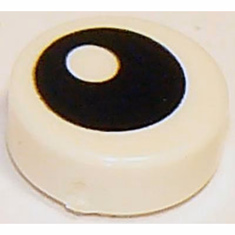 Tile, Round 1 x 1 with Black Eye with Pupil Pattern