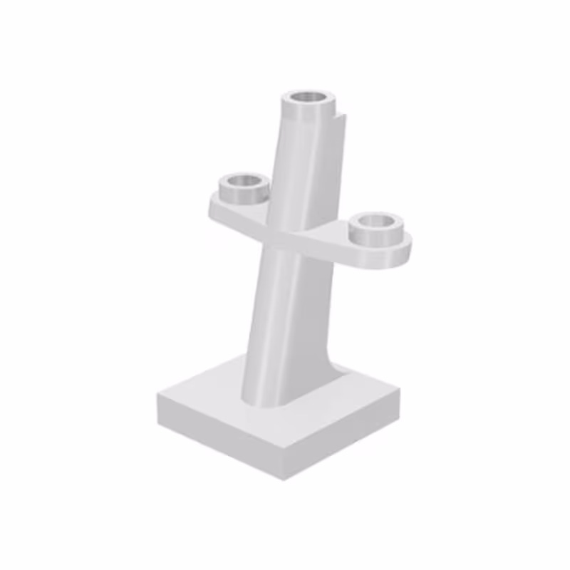 Boat, Mast 2 x 2 x 3 Inclined with Stud on Top and Two Sides Boat, Mast 2 x 2 x 3 Inclined with Stud on Top and Two Sides