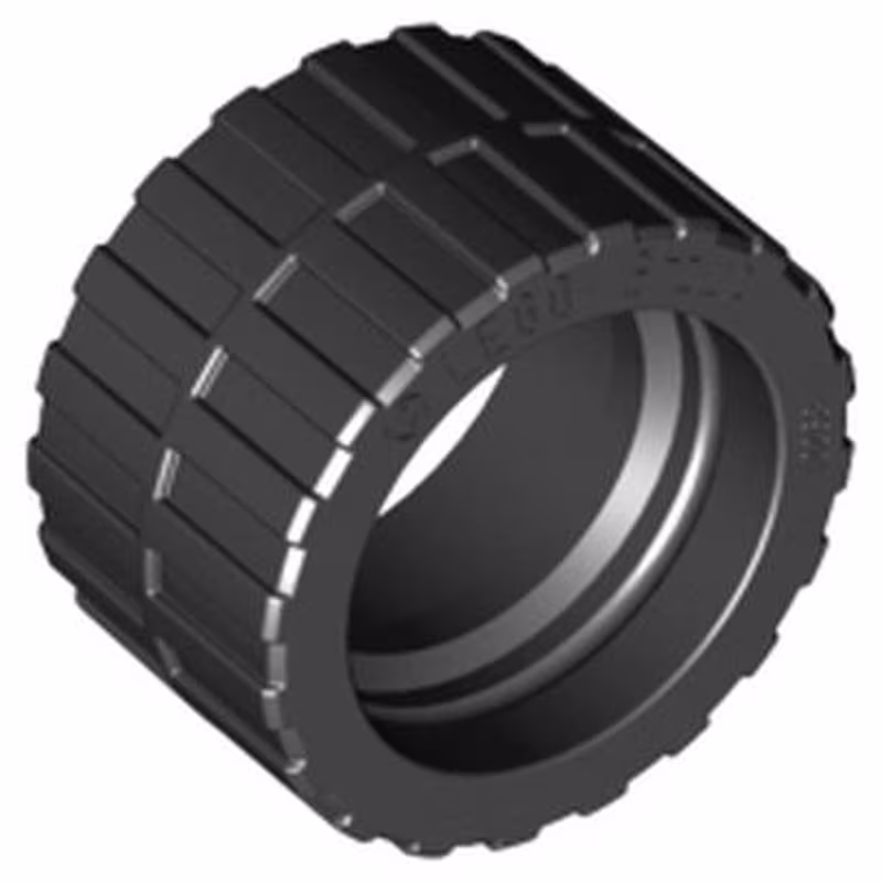 Tire 24 x 14 Shallow Tread, Band Around Center of Tread Tire 24 x 14 Shallow Tread, Band Around Center of Tread
