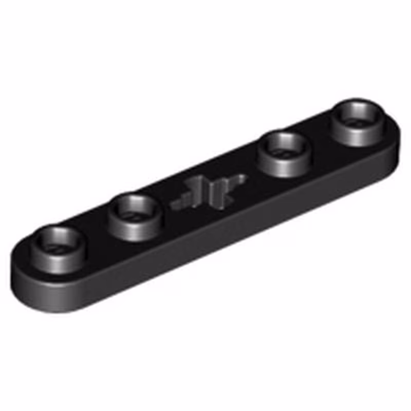 Technic, Plate 1 x 5 with Smooth Ends, 4 Studs and Center Axle Hole Technic, Plate 1 x 5 with Smooth Ends, 4 Studs and Center Axle Hole