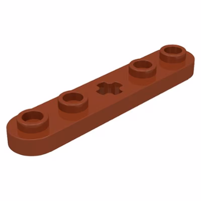 Technic, Plate 1 x 5 with Smooth Ends, 4 Studs and Center Axle Hole Technic, Plate 1 x 5 with Smooth Ends, 4 Studs and Center Axle Hole