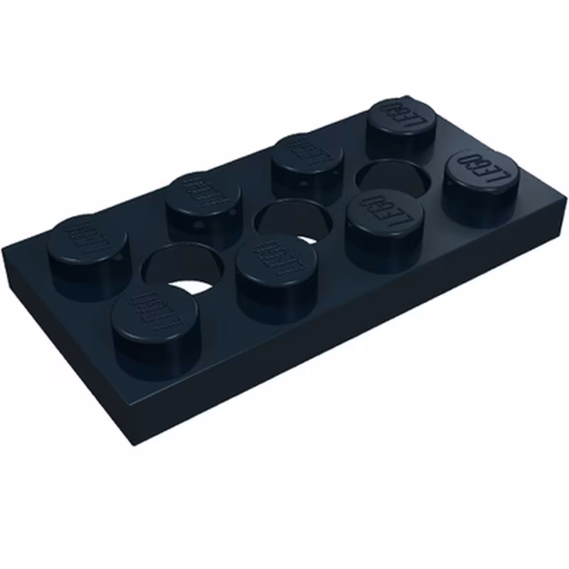 Technic, Plate 2 x 4 with 3 Holes Technic, Plate 2 x 4 with 3 Holes