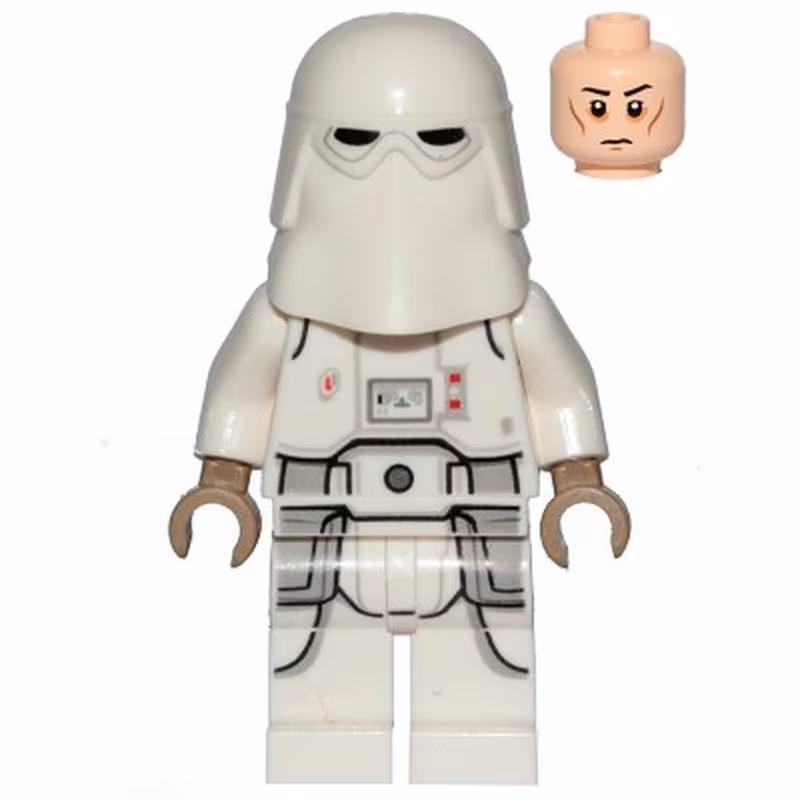 Snowtrooper, Printed Legs, Dark Tan Hands, Cheek Lines, Frown Snowtrooper, Printed Legs, Dark Tan Hands, Cheek Lines, Frown