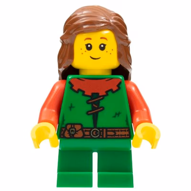 Forest Girl - Red, Long Hair