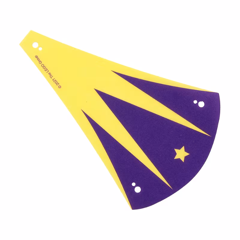 Cloth Tent / Roof Narrow with Dark Purple and Bright Light Yellow Zigzag and Star Pattern Cloth Tent / Roof Narrow with Dark Purple and Bright Light Yellow Zigzag and Star Pattern