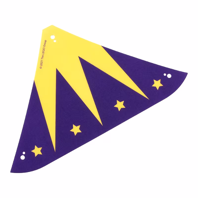 Cloth Tent / Roof Wide with Dark Purple and Bright Light Yellow Zigzag and Stars Pattern Cloth Tent / Roof Wide with Dark Purple and Bright Light Yellow Zigzag and Stars Pattern