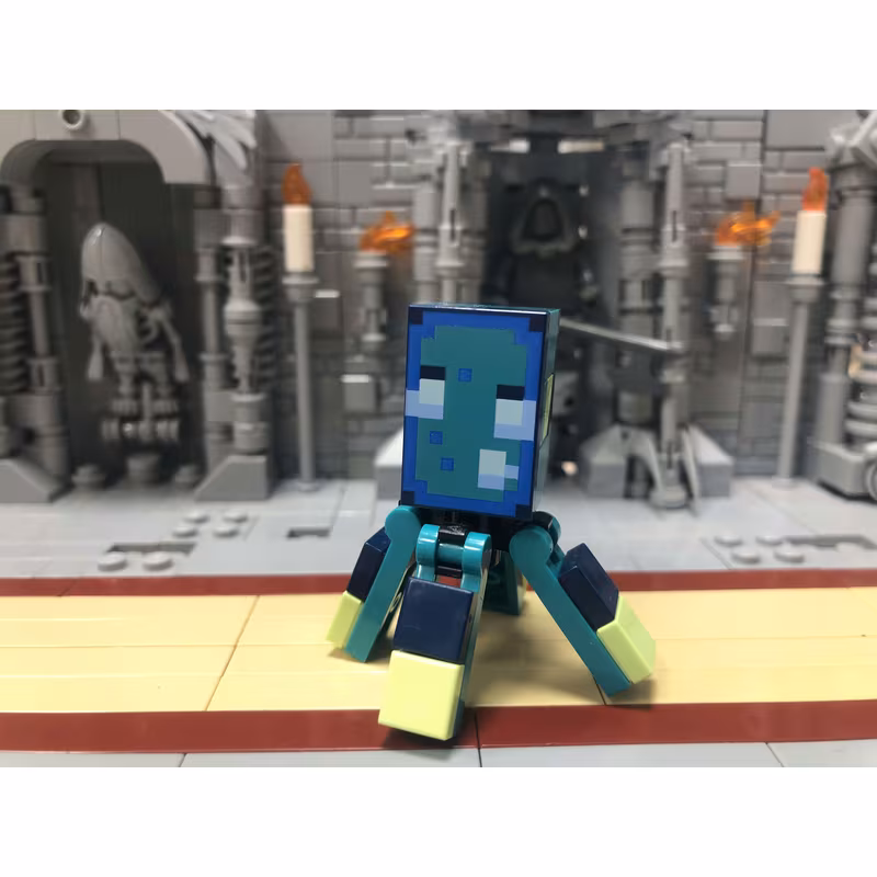 Minecraft Squid, Glow - Brick Built Minecraft Squid, Glow - Brick Built