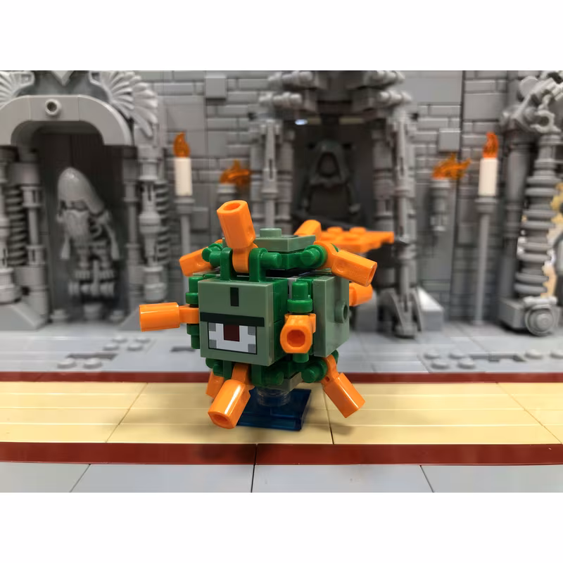 Minecraft Guardian (White Brick 2 x 2 Inside) - Brick Built Minecraft Guardian (White Brick 2 x 2 Inside) - Brick Built
