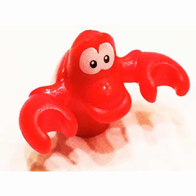 Crab, The Little Mermaid with White Eyes, Small Black Pupils Pattern (Sebastian) Crab, The Little Mermaid with White Eyes, Small Black Pupils Pattern (Sebastian)