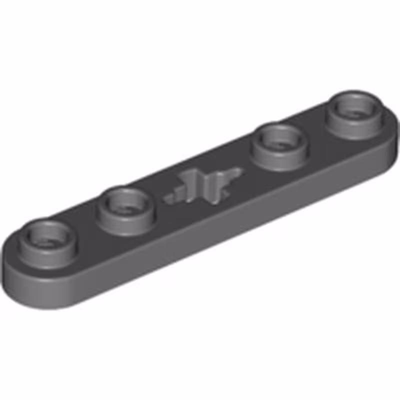 Technic, Plate 1 x 5 with Smooth Ends, 4 Studs and Center Axle Hole Technic, Plate 1 x 5 with Smooth Ends, 4 Studs and Center Axle Hole