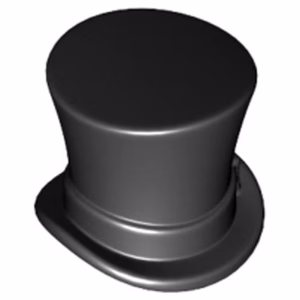 Деталь Lego 27149 Minifigure, Headgear Hat, Top Hat with Ribbon