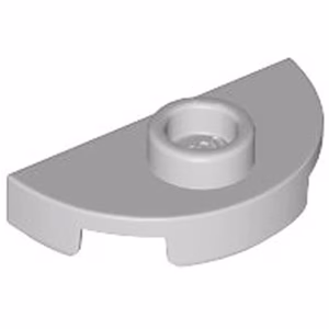 Деталь Lego 1745 Plate, Round 1 x 2 Half with 1 Stud (Jumper)