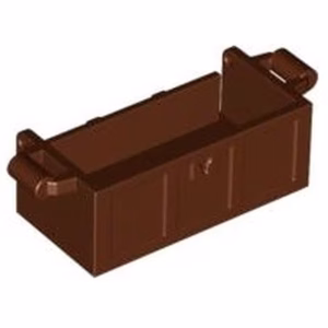 Деталь Lego 4738a Container, Treasure Chest Bottom with Slots in Back