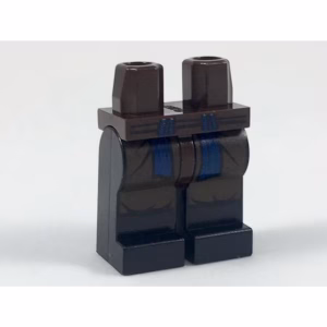 Деталь Lego 970c11pb35 Hips and Black Legs with Pleats and Blue Sash Pattern