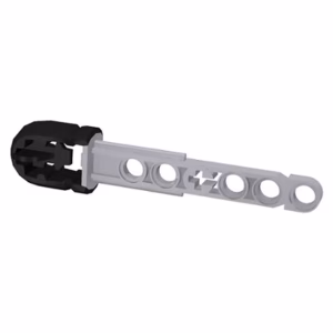 Деталь Lego 57028pb01 Projectile Arrow, Liftarm Shaft with Molded Black Flexible Rubber Hollow End Pattern