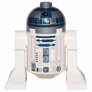 Минифигурка Lego sw0527 Astromech Droid, R2-D2, Flat Silver Head, Red Dots and Small Receptor