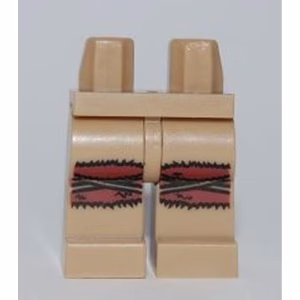 Деталь Lego 970c00pb0100 Hips and Legs with Tattered Knees Pattern