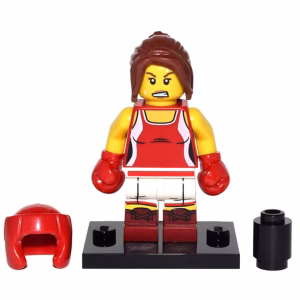 Минифигурка Lego col16-8 Kickboxer, Series 16 (Complete Set with Stand and Accessories)