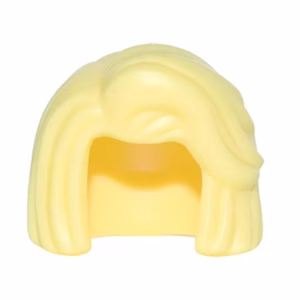 Деталь Lego 28420 Minifigure, Hair Female Short, Bob Cut with Side Part and High Bangs